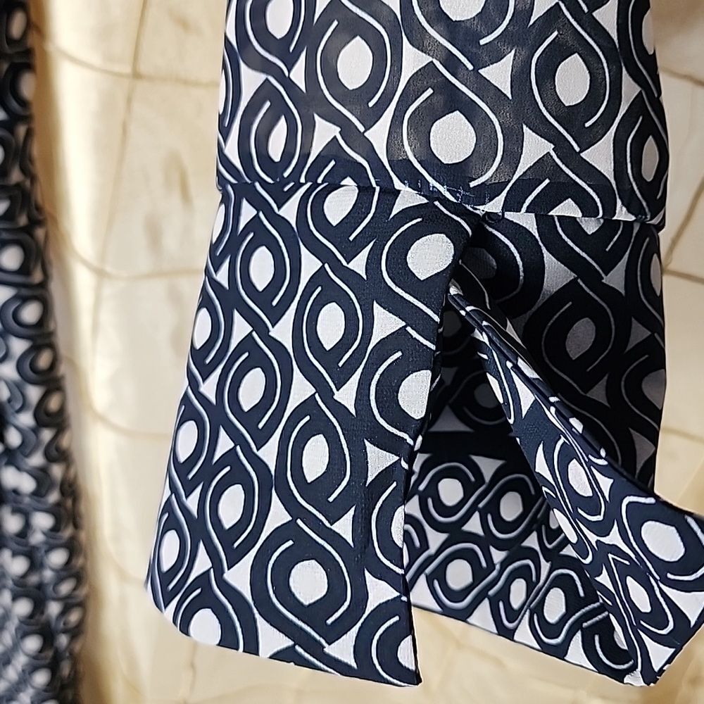 Gretchen Scott Size L Button Up Collared Dress Ti… - image 7